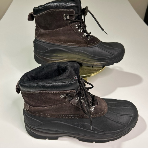 Totes Thermalite Work Boots Men’s 13 Leather Upper Lace Up Insulated Waterproof - Picture 1 of 10